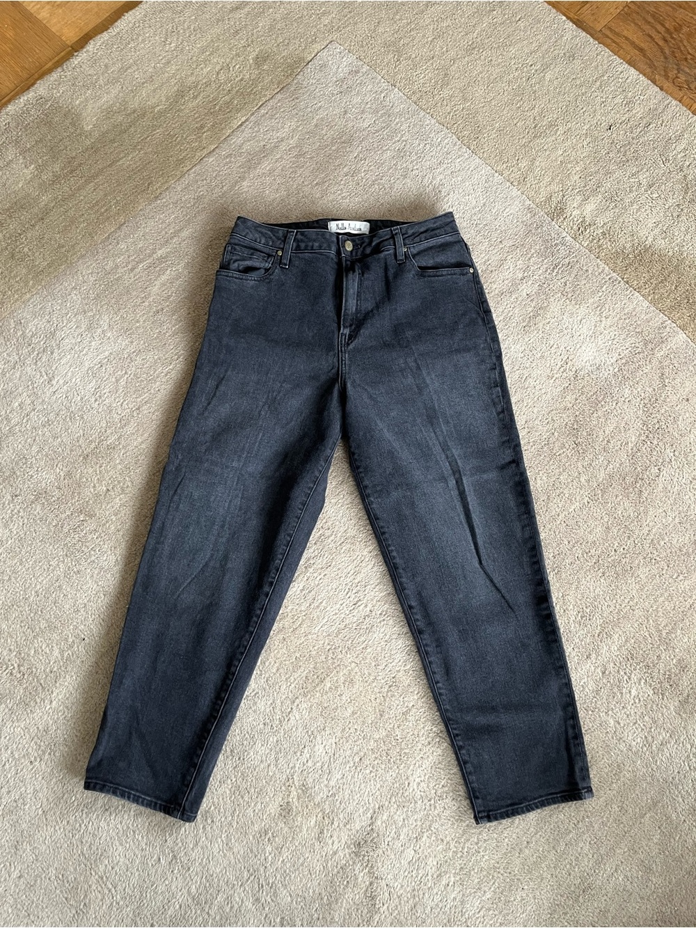 Nelle Atelier Black High-Rise Straight Jeans 29- Women